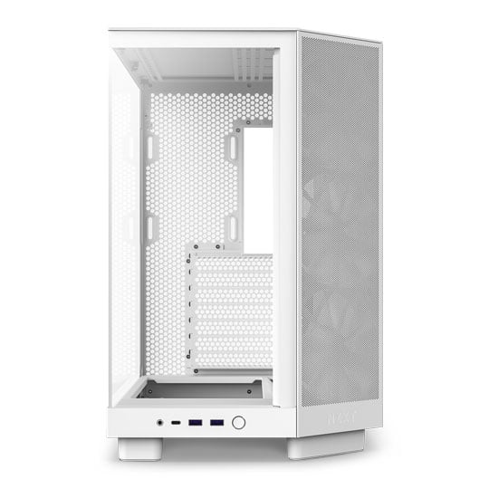 NZXT H6 Flow White Compact Dual-Chamber Tempered Glass PC Case : image 3