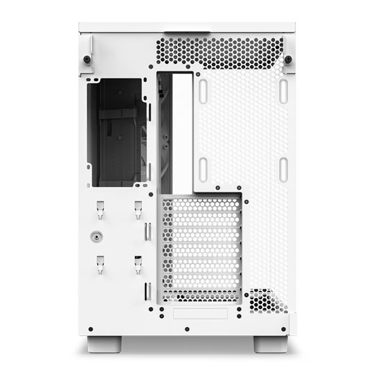 NZXT H6 Flow White Compact Dual-Chamber Tempered Glass PC Case : image 4