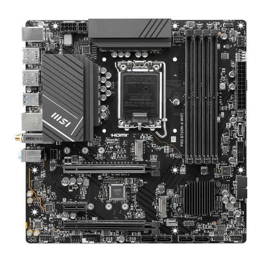 MSI Intel PRO B760M-A WIFI Micro-ATX Motherboard