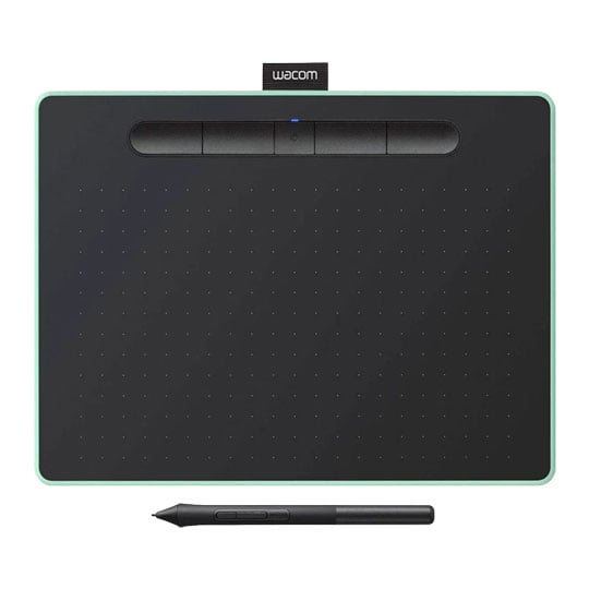 Wacom Intuos Medium Bluetooth Graphics Tablet inc Pen 4K USB - Pistachio