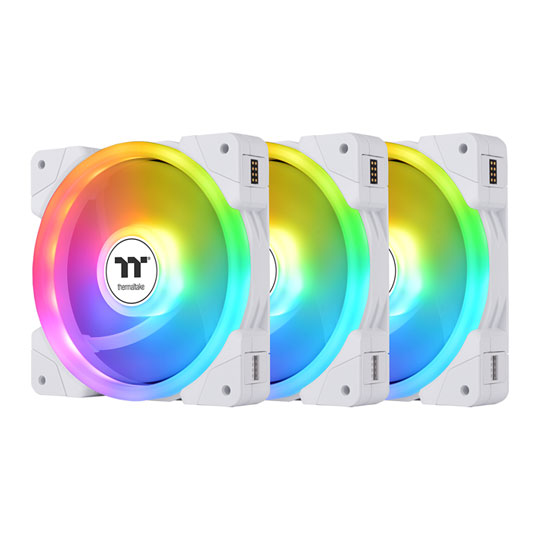 Thermaltake SWAFAN EX12 ARGB Sync TT Premium Edition White Fan 3 Pack : image 1