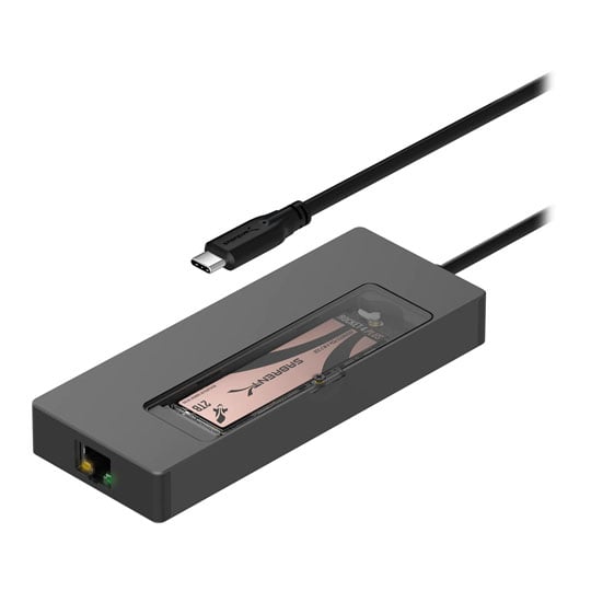 Sabrent 6 Port USB 3.0 Hub with M.2 SSD Slot