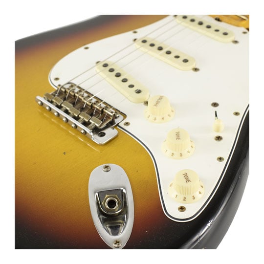 Fender Postmodern Strat Journeyman Relic, Bleached 3-Color Sunburst