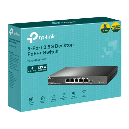 tp-link 5-Port 2.5G Desktop Switch with 4-Port PoE++ : image 3