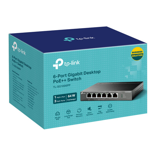 tp-link 6-Port Gigabit Desktop Switch with 4-Port PoE : image 4