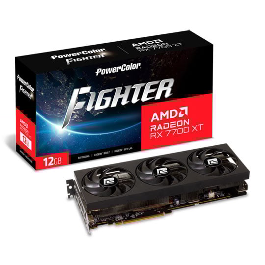 PowerColor AMD Radeon RX 7700 XT FIGHTER 12GB Graphics Card : image 1