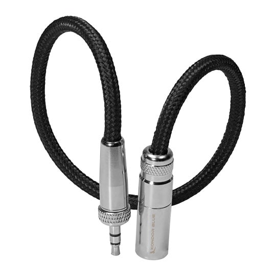 Kondor Blue 12" Mini XLR to 3.5mm TRS Locking Screw Cable