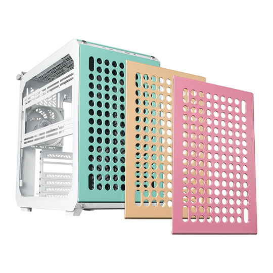 Cooler Master Qube 500 Flatpack Macaron Edition Tempered Glass Mid-Tower ATX Case : image 1