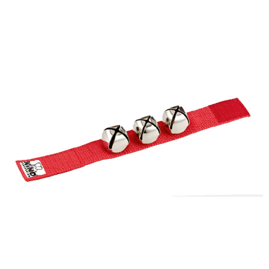 NINO® Percussion Wrist Bell, 9" Strap, Red