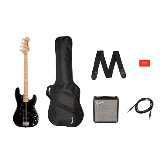 (B-Stock) Squier - Affinity Series Precision Bass PJ Pack (Black)