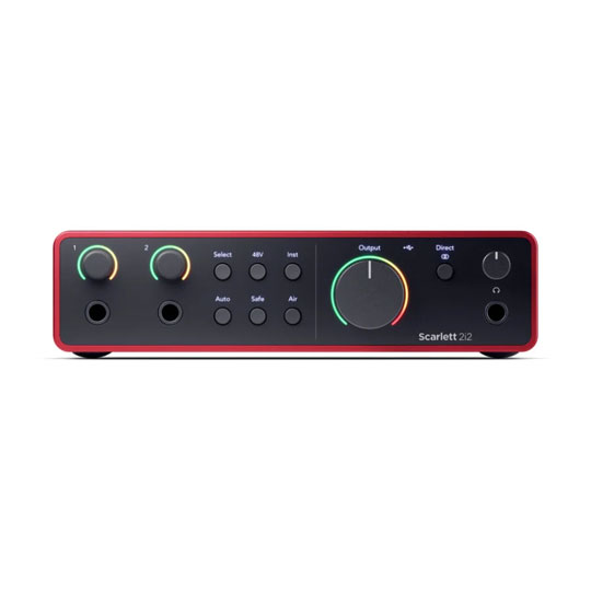 Focusrite Scarlett 2i2 4th Gen Bundle with AKG K361 Headphones