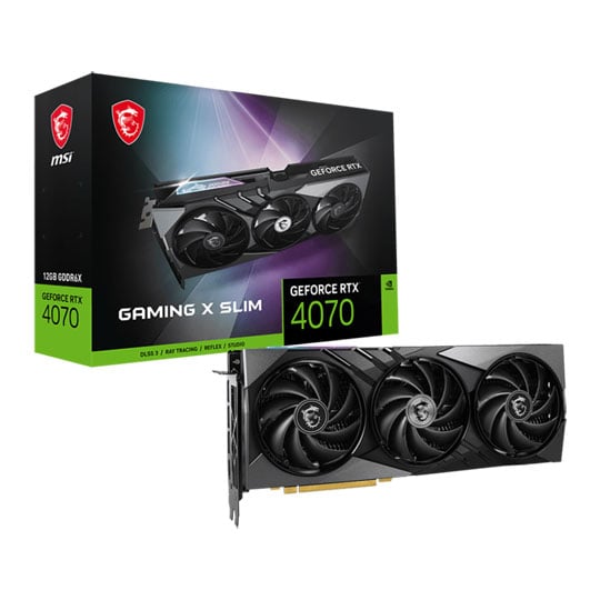 MSI NVIDIA GeForce RTX 4070 GAMING X SLIM 12GB Ada Lovelace Graphics Card : image 1