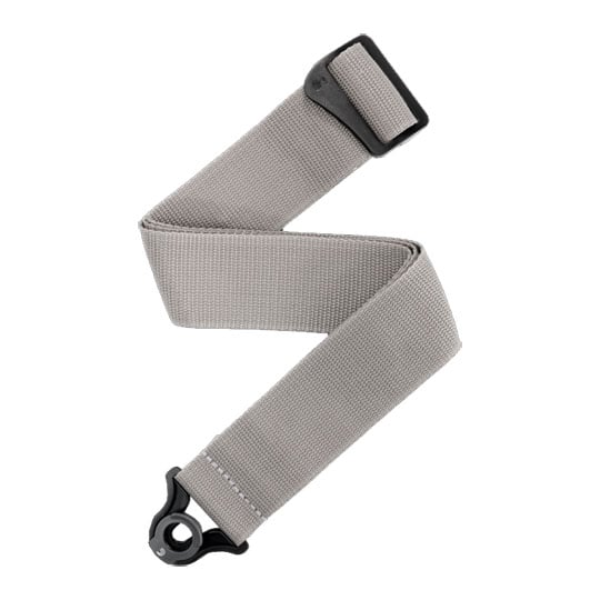D'Addario Auto Lock Polypro Guitar Strap, Silver