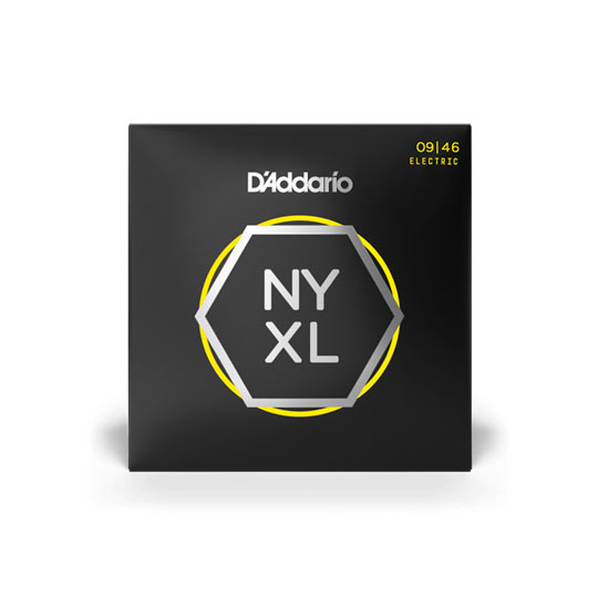 D'Addario NYXL0946 Eectric Guitar Strings, Super Light Top / Regular Bottom, 9-46