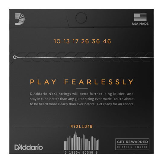 D'Addario NYXL1046 Nickel Wound Electric Guitar Strings, Regular Light, 10-46 : image 2