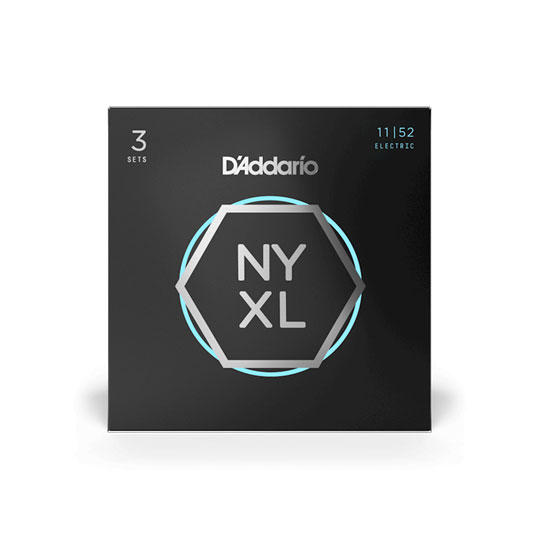 D'Addario NYXL1152-3P Electric Guitar Strings, Medium Top / Heavy Bottom, 11-52, 3 Sets