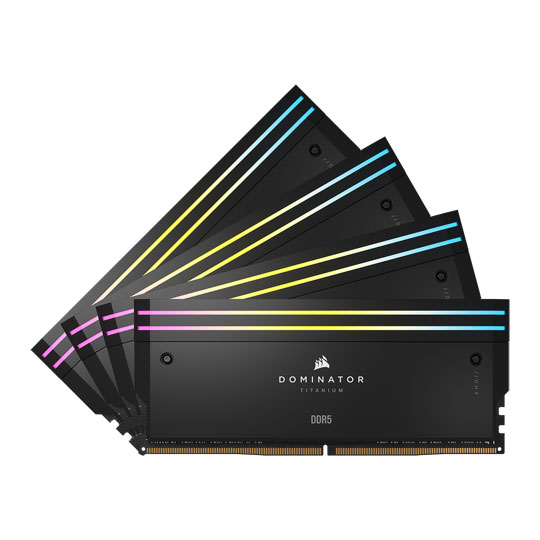 Corsair DOMINATOR Titanium RGB Black 64GB 6400MHz DDR5 Memory Kit