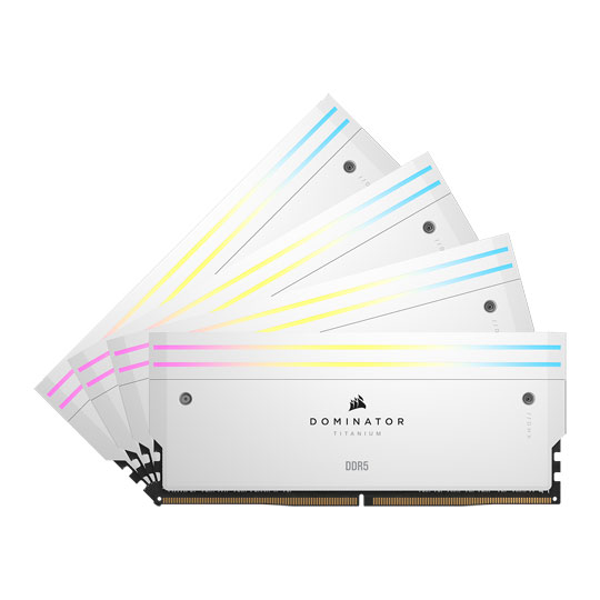 Corsair DOMINATOR Titanium RGB White 64GB 6400MHz DDR5 Memory Kit : image 2