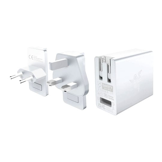Razer 130W 4 Port GaN USB Type-C/A Charger UK/EU/USA - White