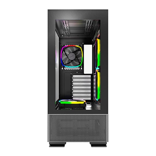 Montech SKY TWO Black Mid Tower PC Case with 4x ARGB Fans : image 3