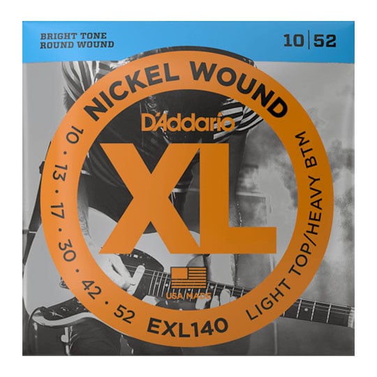 D'Addario EXL140 Nickel Wound Electric Guitar Strings, Light Top/Heavy Bottom, 10-52 : image 3