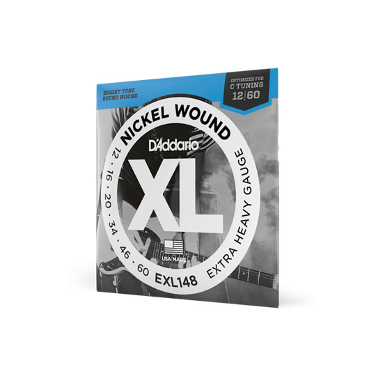 D'Addario EXL148 Nickel Wound Electric Guitar Strings, Extra-Heavy, 12-60
