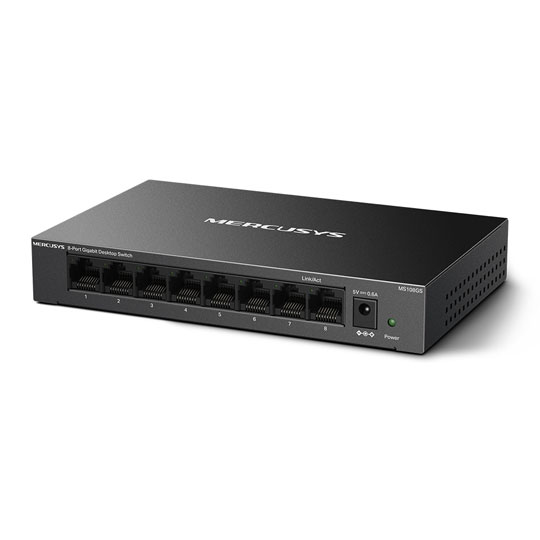 Mercusys 8 Gigabit Ports 10/100/1000Mbps Desktop Ethernet Lan Switch MS108G ( Powered By Tp-Link