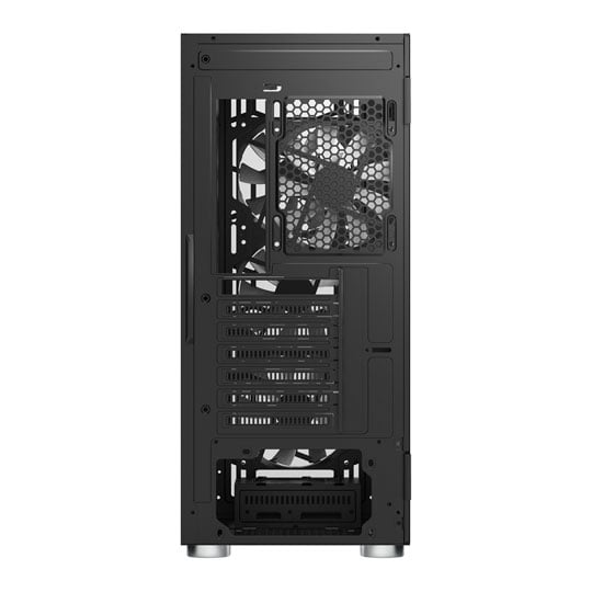 Montech X3 MESH Compact Black High Airflow Tempered Glass Gaming Case ATX inc 6x RGB HAF Fans : image 4