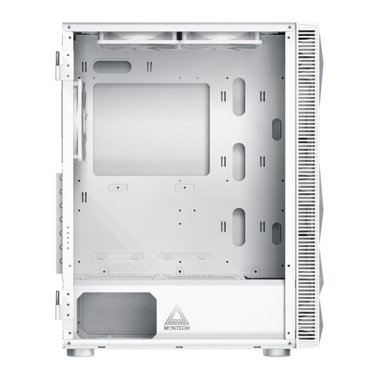 Montech X3 MESH White High Airflow Tempered Glass Gaming Case ATX inc 6x RGB Fans