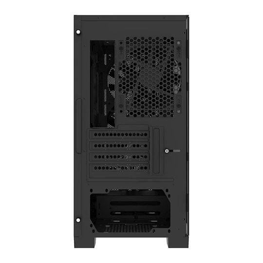 Montech AIR 100 ARGB Tempered Glass micro ATX Case with 4x RGB Fans Black : image 4