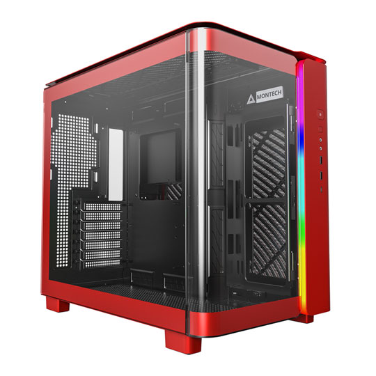 Montech KING 95 Red Mid Tower Curved Dual Window Case ATX