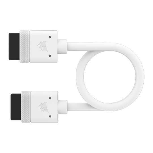 CORSAIR iCUE LINK 200mm Straight/Straight Cables - White