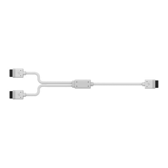 CORSAIR iCUE LINK 600mm Straight/Straight Y-Cable - White : image 3