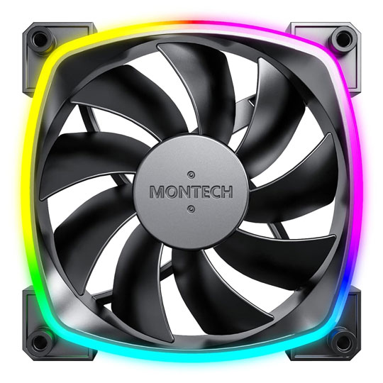 Montech AX120 PWM Black 120mm ARGB Case Fan