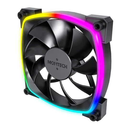 Montech AX120 PWM Black 120mm ARGB Case Fan : image 3