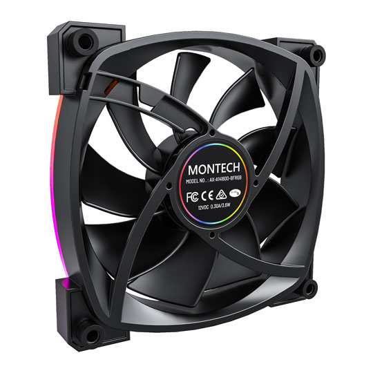 Montech AX140 PWM Black 140mm ARGB Case Fan : image 4