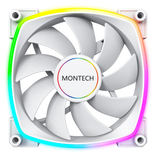Montech AX140 PWM White 140mm ARGB Case Fan