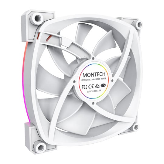 Montech AX140 PWM White 140mm ARGB Case Fan : image 4