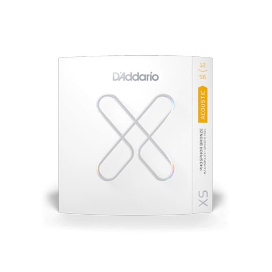 D'Addario 12-56 Light Top/Medium Bottom, XS Phosphor Bronze Coated Acoustic Guitar Strings D'Addario 12-56 Light Top/Medium Bottom, XS Phosphor Bronze Coated Acoustic Guitar Strings