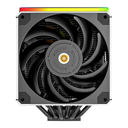 Montech METAL DT24 PREMIUM Intel/AMD ARGB Air CPU Cooler with 2x 120mm PWM Fan