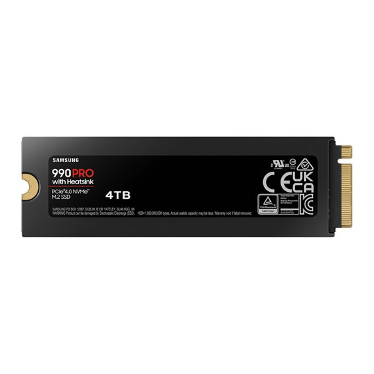 Samsung 990 PRO 4TB M.2 PCIe 4.0 NVMe SSD/Solid State Drive with Heatsink PC/PS5 : image 4