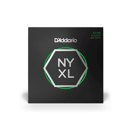 D'Addario NYXL4095 Nickel Wound Bass Guitar Strings, Super Light, 40-95, Long Scale