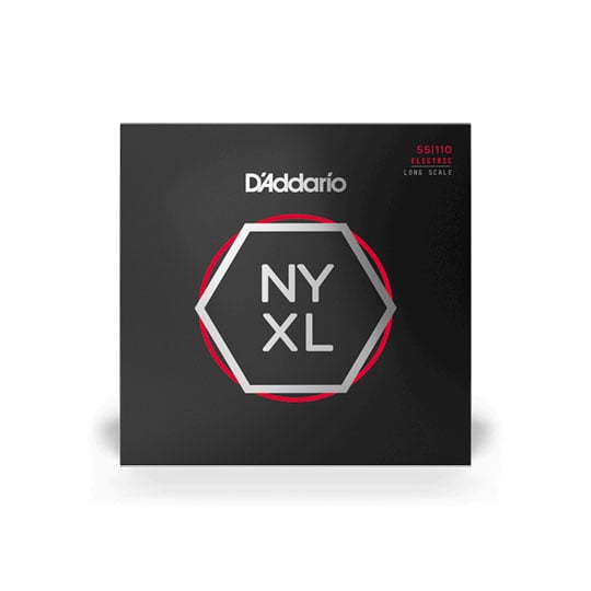 D'Addario NYXL55110 Nickel Wound Bass Guitar Strings, Heavy 55-110, Long Scale
