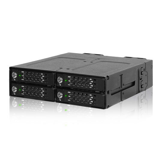 ICY DOCK ToughArmor 4 Bay M.2 NVMe SSD PCIe 4.0 Mobile Rack Enclosure for External 5.25" Drive Bay
