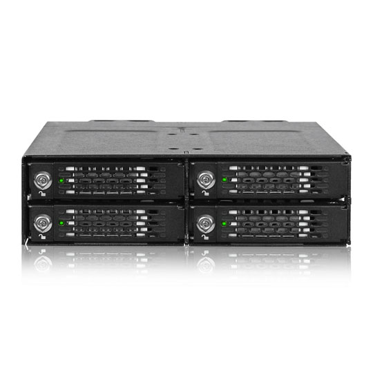 ICY DOCK ToughArmor 4 Bay M.2 NVMe SSD PCIe 4.0 Mobile Rack Enclosure for External 5.25" Drive Bay