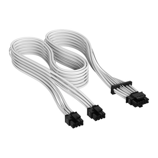 Corsair Premium White Individually Sleeved 12+4-Pin Type-5 PSU Cable