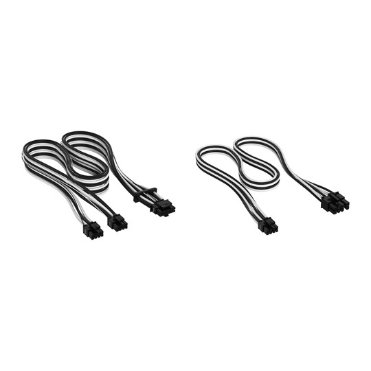 Corsair Premium Black/White Individually Sleeved Pro Kit Type-5 PSU Cables