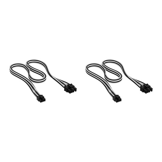 Corsair Premium Black/White Individually Sleeved Standard Kit Type-5 PSU Cables