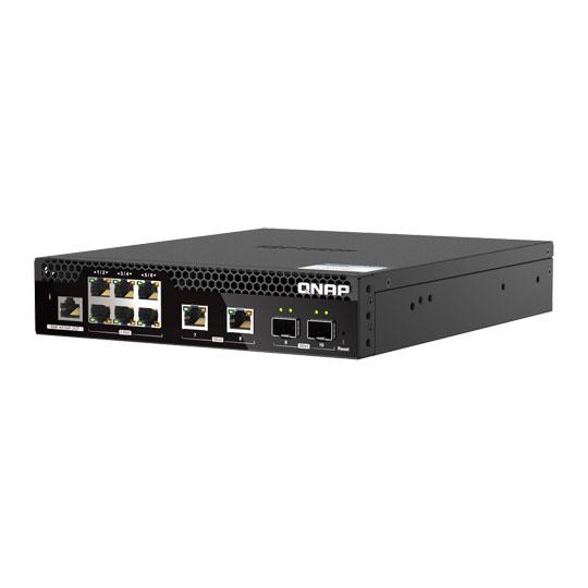 QNAP 10-Port Layer 2 Web Managed Half-Width Rackmount Switch for SMB Network Deployment : image 3