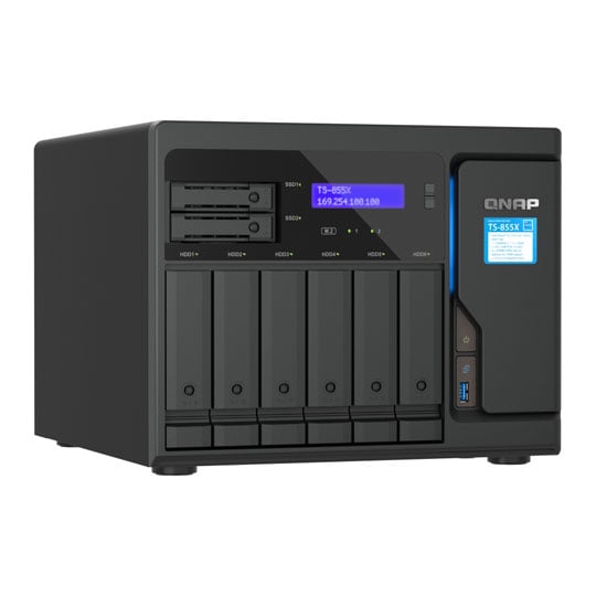 Serveur NAS QNAP TS-859 Pro+ 8 Baies – 2x1.8GHz – 8 X 2To – Occasion (rayures)